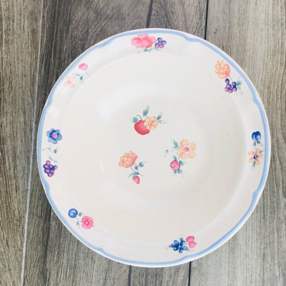 International Tableworks ENGLAND Petite Floral Rim Japan Cereal Soup Bowls Set 4 - Picture 3 of 9